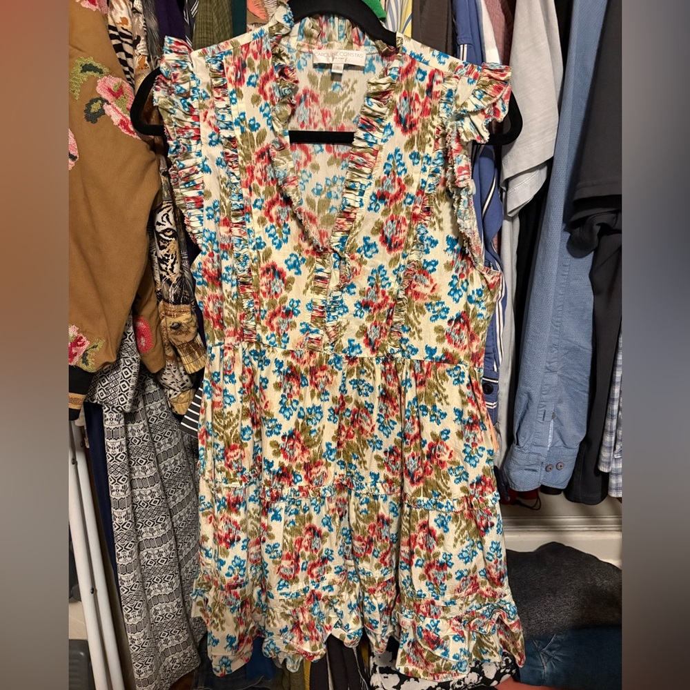 Caroline Constas cap sleeve mini dress